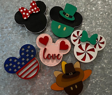 Set of 6 MAGNETIC Interchangeable Pieces for Home Sign